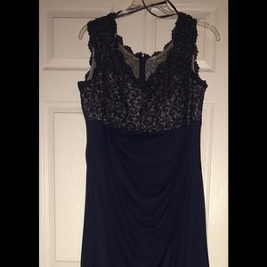 Navy blue dress from davids bridal